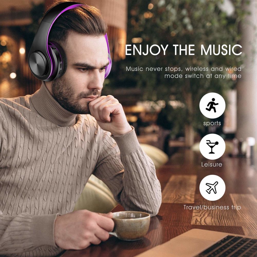 Wireless Headphones Purple (Refurbished B) - Image 2